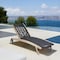 Armen Living Chateau Outdoor Patio Adjustable Chaise Lounge Chair in Eucalyptus Wood and Charcoal Rope 840254336049 - alternate 8